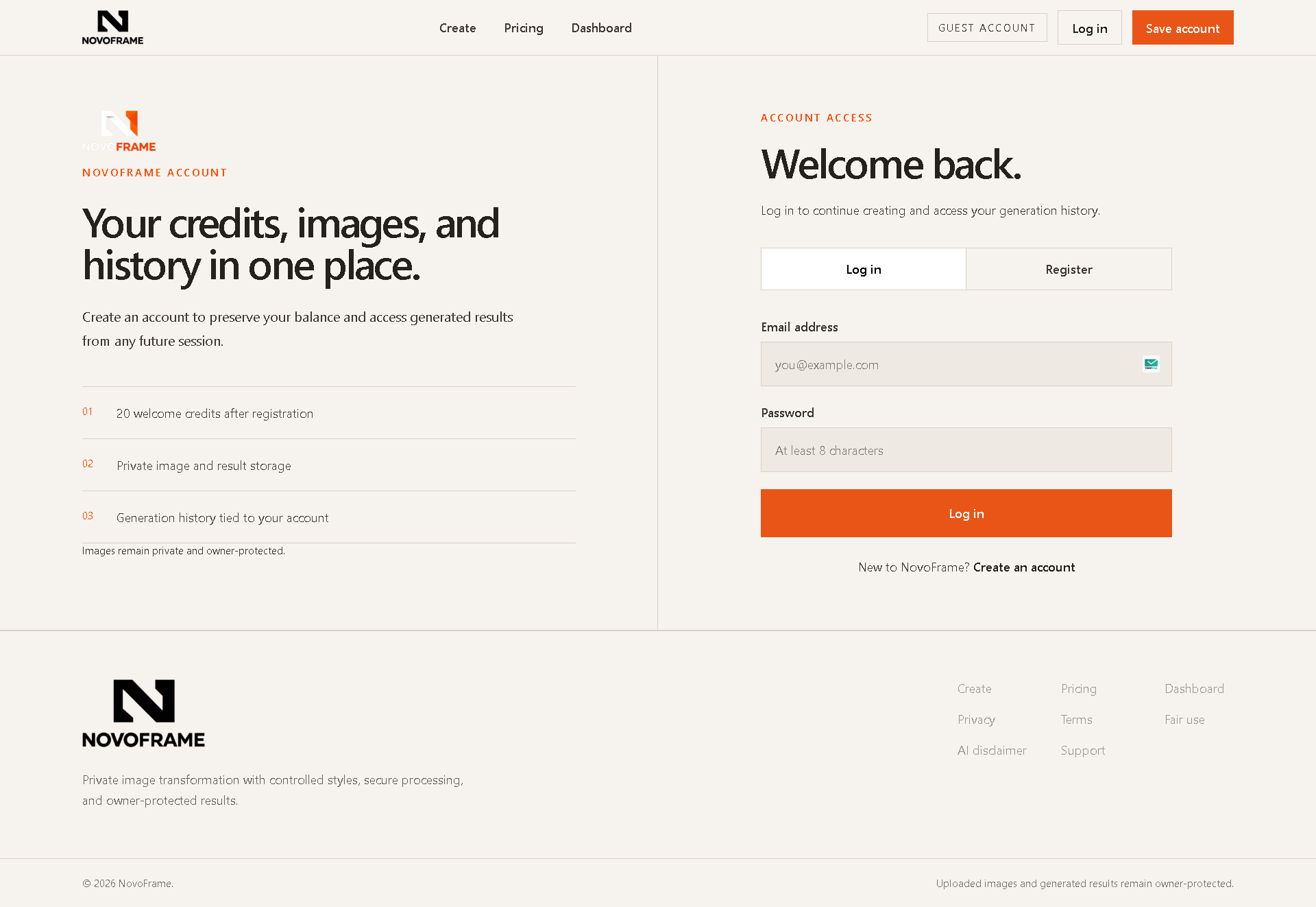 Portfolio Interface View
