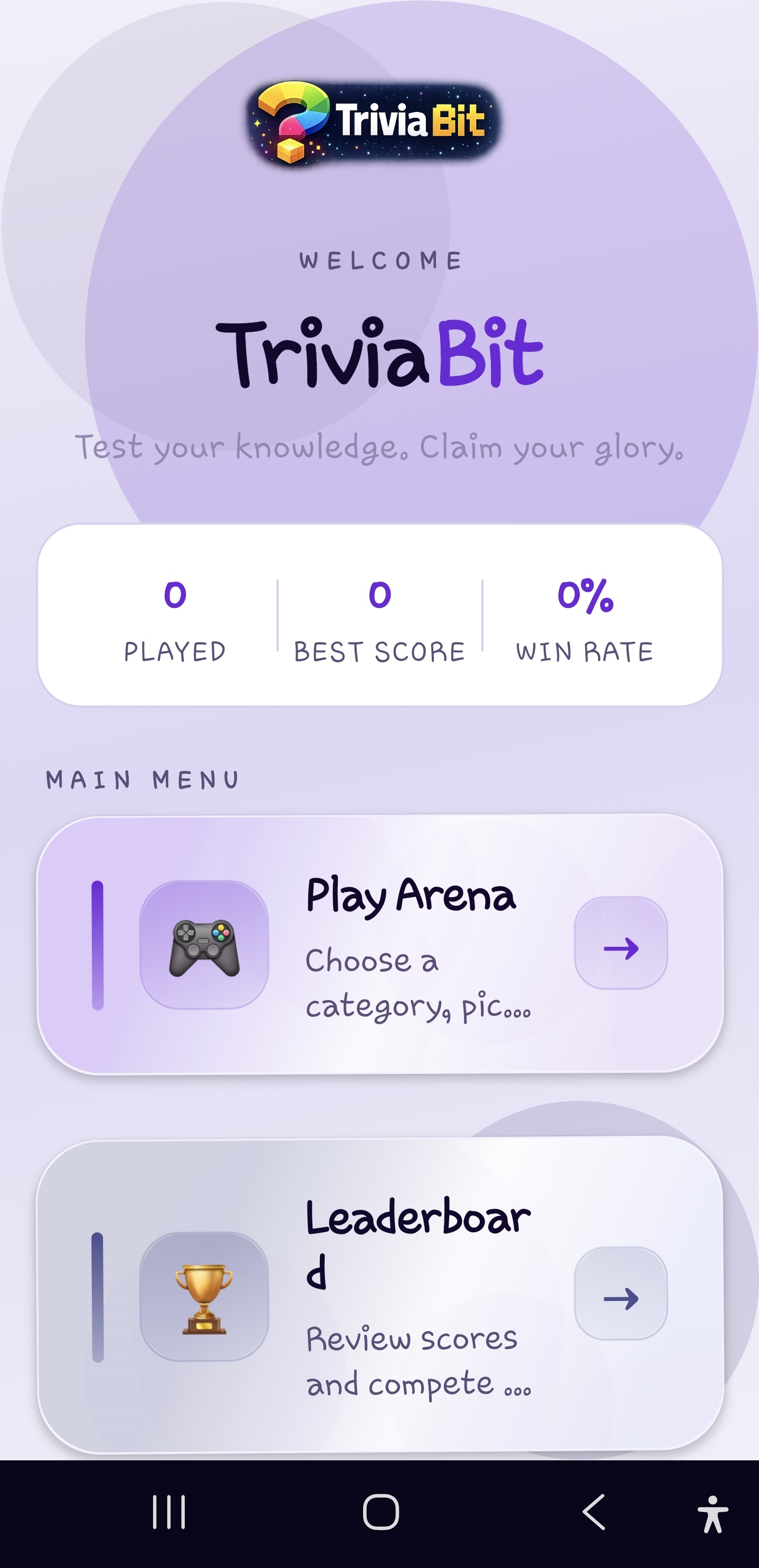 Portfolio Interface View