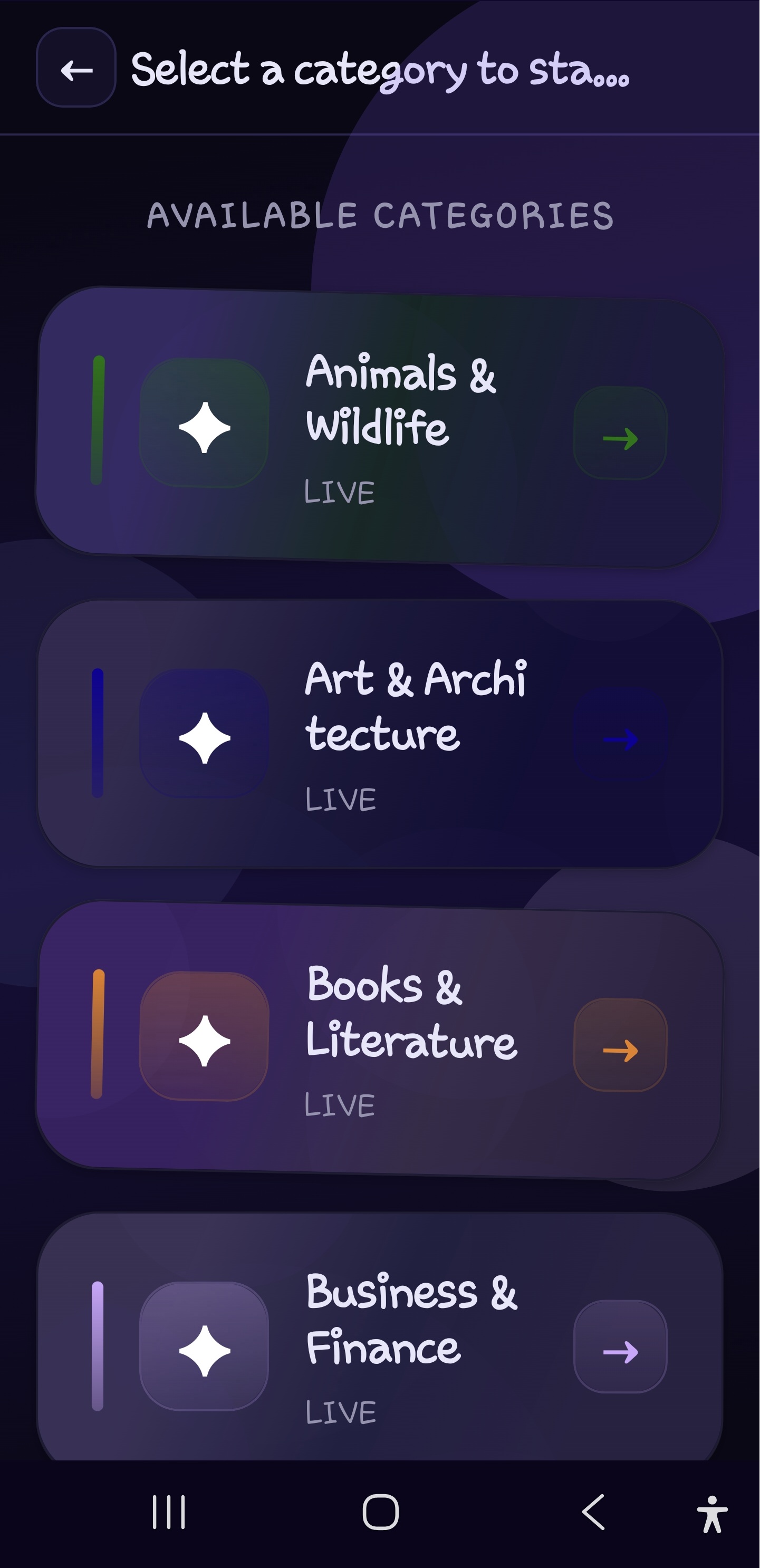Portfolio Interface View
